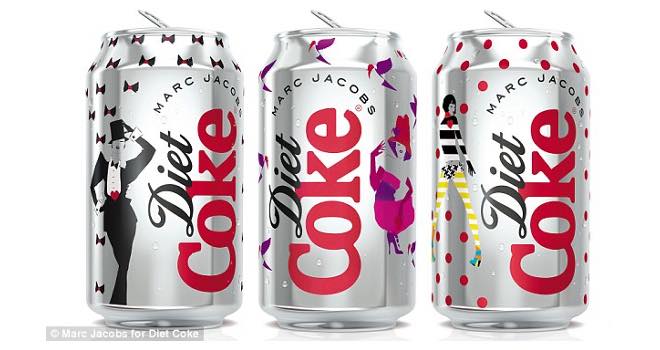 Diet Coke cans by Marc Jacobs are unveiled in Europe