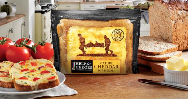 Wyke Farms launches Help for Heroes cheese and butter