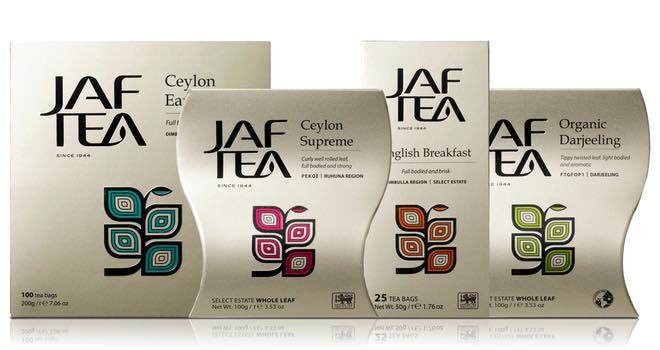 Studio h creates new look for Jaf Tea