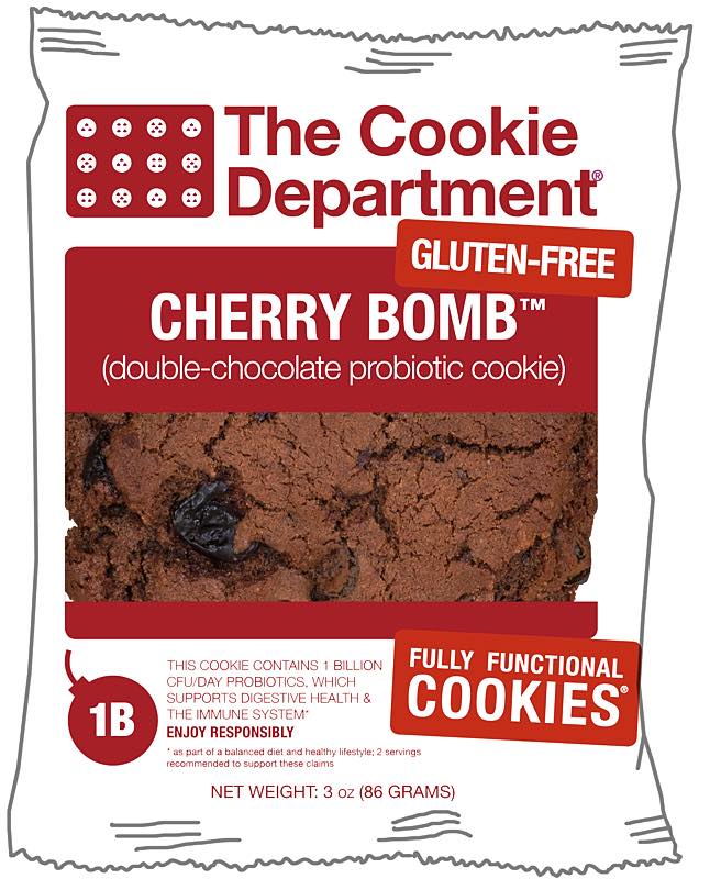 Probiotic, gluten-free Cherry Bomb Cookie