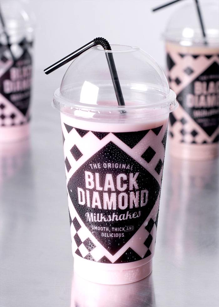 The Original Black Diamond milkshakes