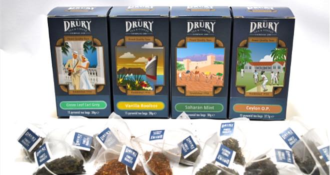 Drury Tea & Coffee adds four new flavours to pyramid range