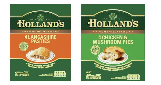 Holland’s Pies launches Chicken & Mushroom Pie and Lancashire Pasties