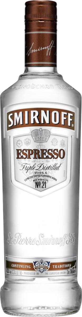 Espresso Smirnoff – coffee flavoured vodka