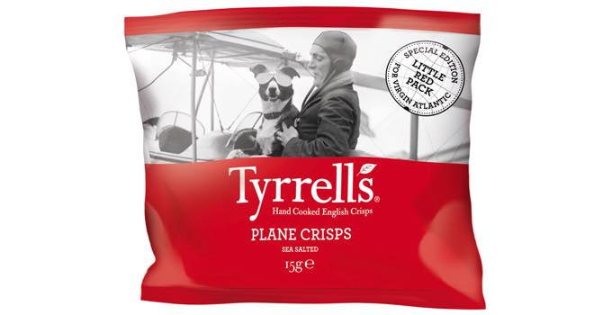 Tyrrells partners Virgin Atlantic for Plane Crisps