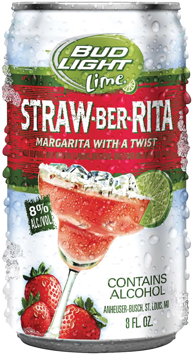Bud Light Lime Straw-Ber-Rita malt beverage
