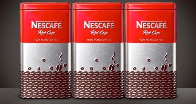 Nescafé Red Cup coffee in limited edition tin