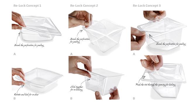 Re-lock packaging tray by Faerch Plast