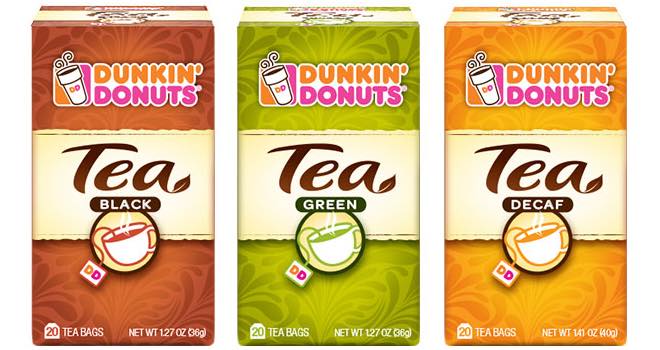Dunkin’ Donuts updates packaged tea range