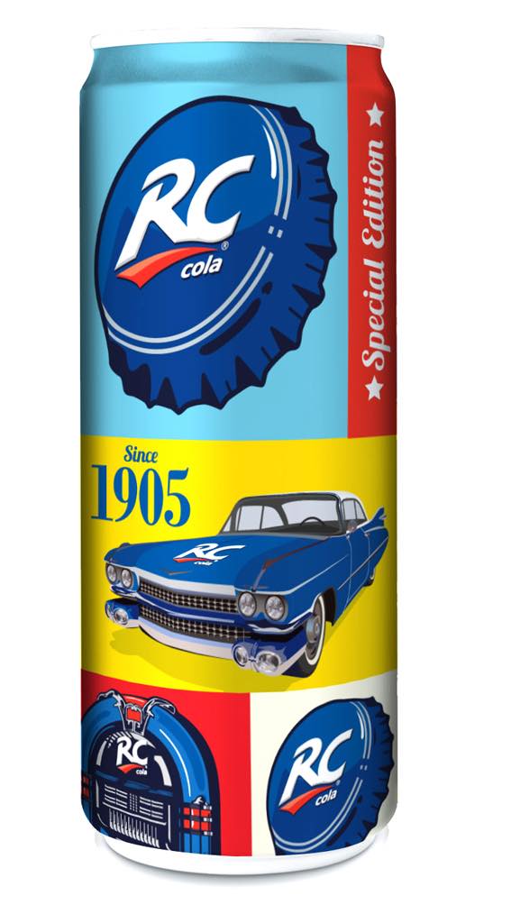 Royal Crown Cola adopts a retro look for its RC Cola soda brand