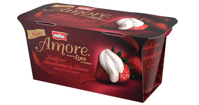 Müller relaunches Amore yogurts