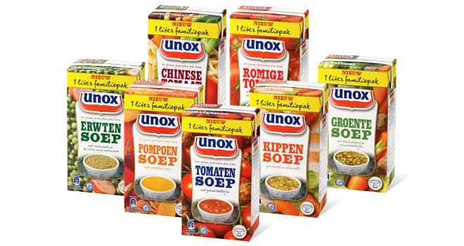 Unox soups now available in combiblocStandard cartons in the Netherlands