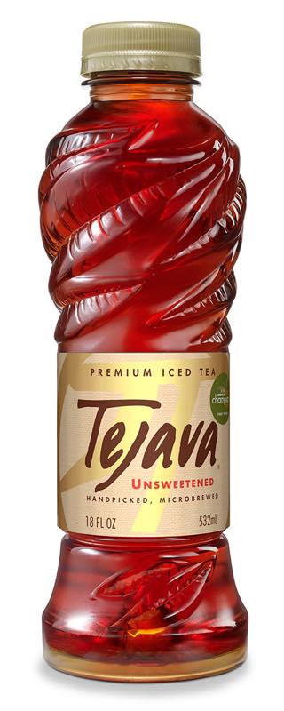 Tejava debuts tea leaf sculpted PET bottle