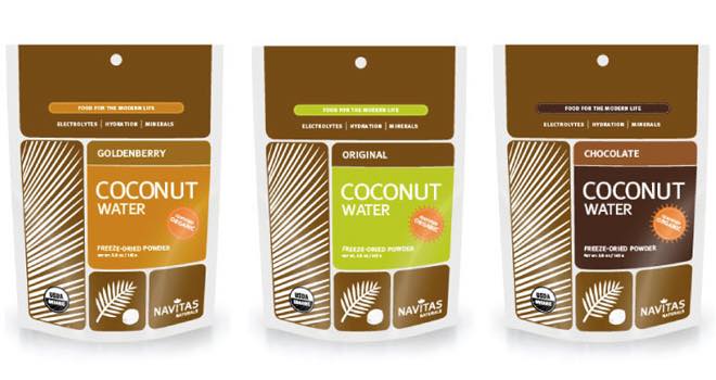 Chocolate & Goldenberry Coconut Water Powders from Navitas Naturals