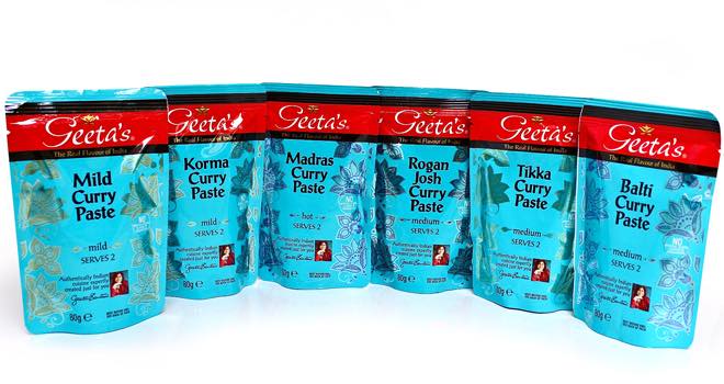 Geeta’s introduces curry paste range in new pouch format