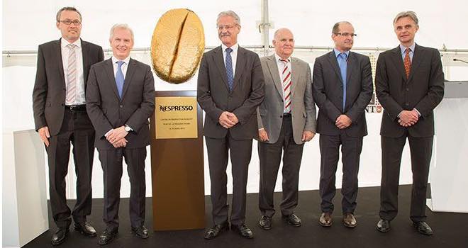 Giant coffee bean marks the start of Nespresso's third production centre