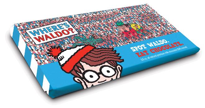 Where's Waldo? chocolate bars from Praim Group