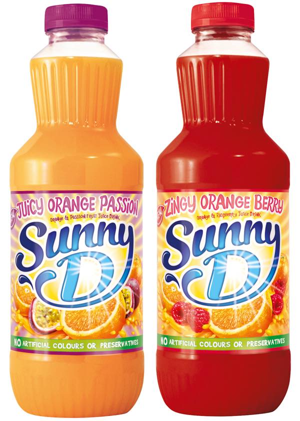 SunnyD launches two new flavours and adds vitamins