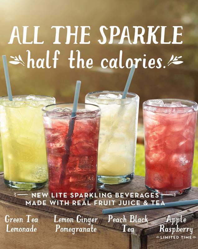 Lite Sparkling Teas and Juices by Caribou Coffee Company