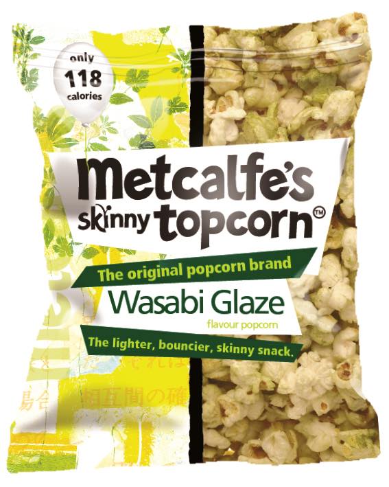 Wasabi Glaze popcorn from Metcalfe's Skinny Topcorn