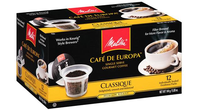 Melitta Cafe de Europa Gourmet Single Cup Coffee