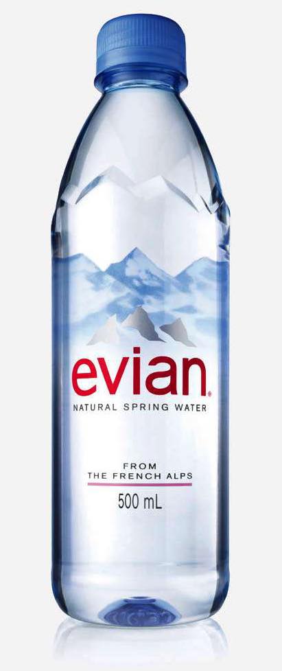 Evian's first new bottle since 1999
