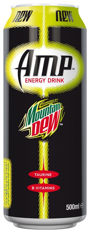 AMP Energy powered by Mountain Dew