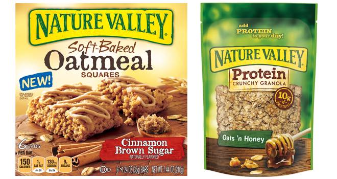 Soft-Baked Oatmeal Squares and Protein Granola from Nature Valley