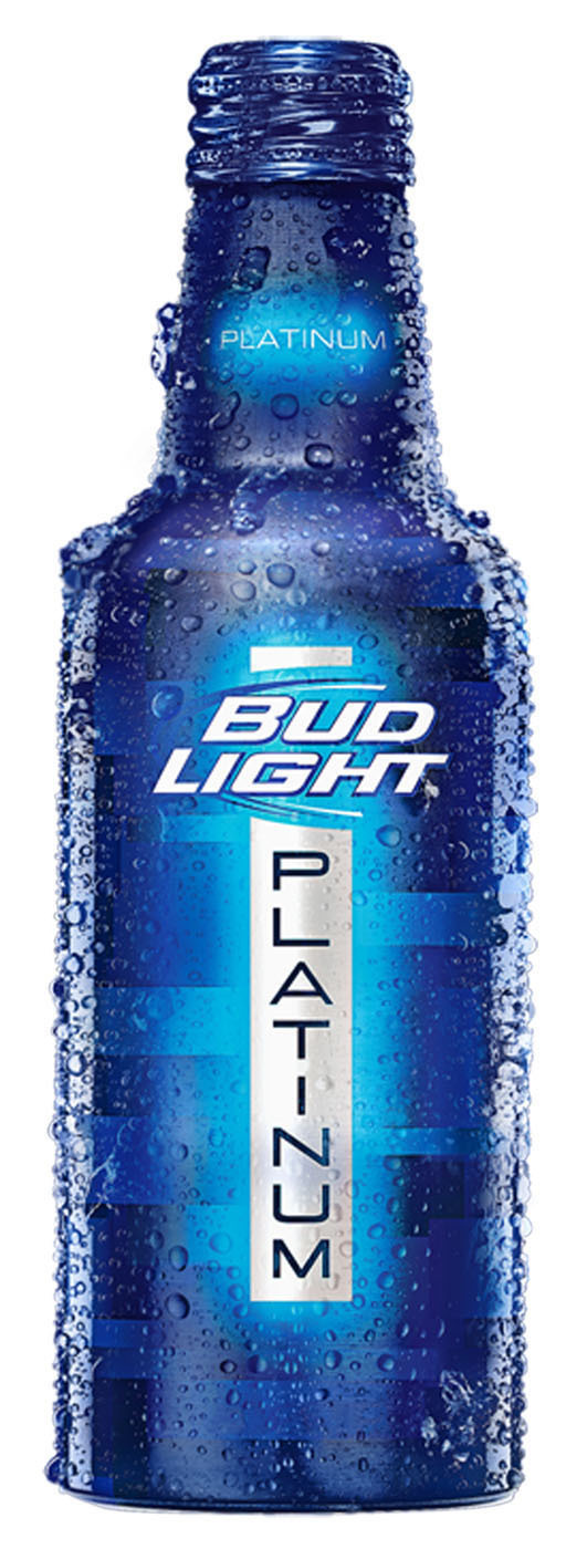 Bud Light Platinum in 11.5oz recloseable aluminium bottle