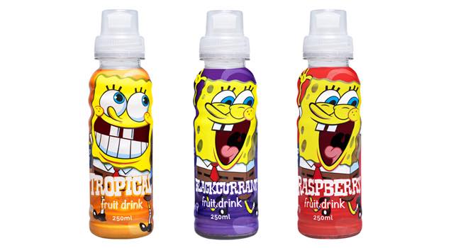 SpongeBob SquarePants fruit drinks from NZ Drinks