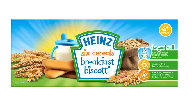 Heinz Breakfast Pots and Breakfast Biscotti for babies