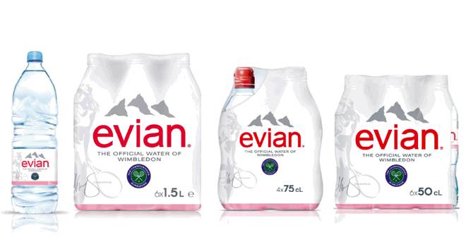 Maria Sharapova Wimbledon Whites packaging from Evian