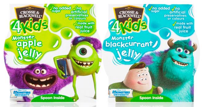 Monsters University 4Kids Jelly Pots by Crosse & Blackwell