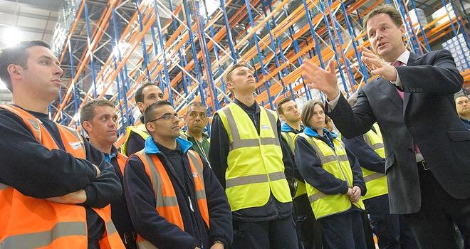 Nick Clegg opens Sainsbury’s Thameside Distribution Centre