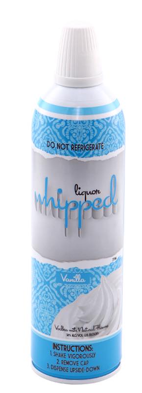 Liquor Whipped vodka-infused whipped topping