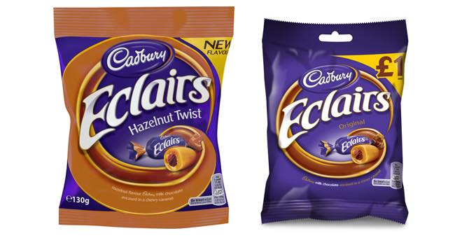 Cadbury Eclairs Hazelnut Twist