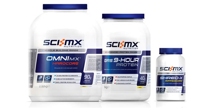 Bluemarlin redesigns SCI-MX Nutrition packaging