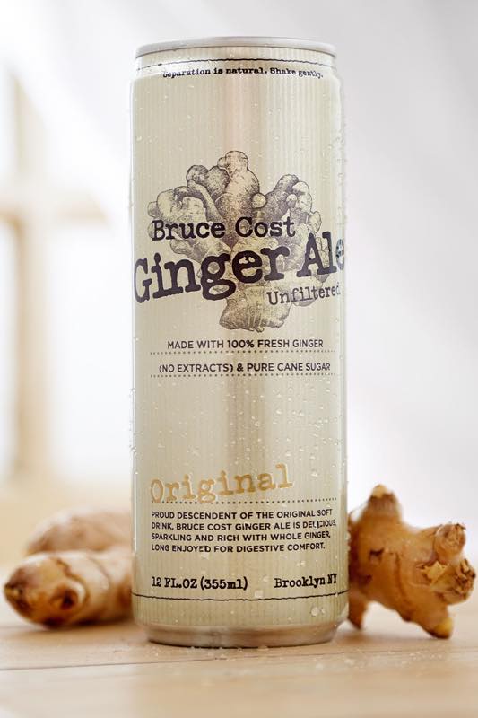 Bruce Cost Ginger Ale in Rexam Sleek cans