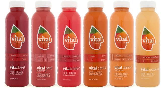 Cold-pressed, organic juices from Vital Juice