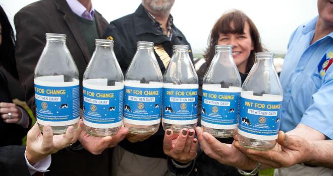 Trewithen Dairy helps to raise money for End Polio Now initiative