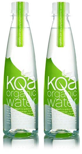 Koa Organic Beverages, 100% plant-based water