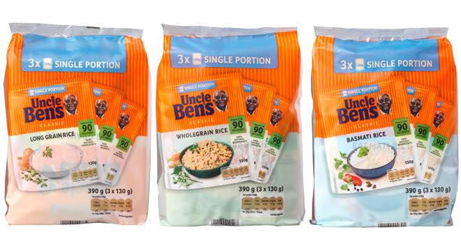 Single-serve multipack format for Uncle Ben's brand, plus new flavours