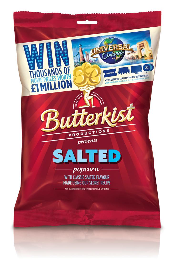 Butterkist popcorn brand joins with Universal for promotional activity