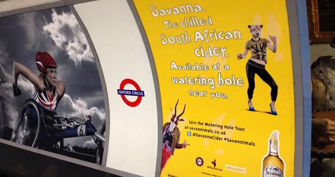 Savanna Cider starts London Underground ad campaign