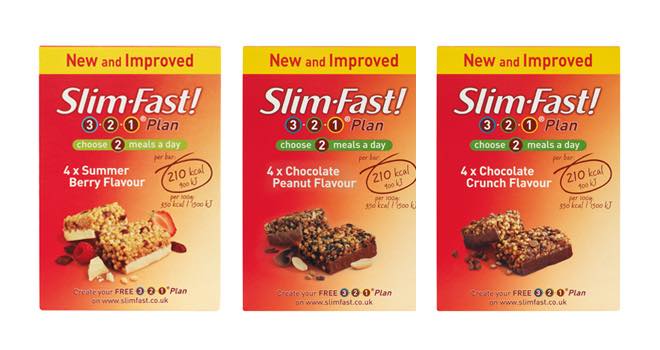 Slim.Fast meal replacement bars range is revamped