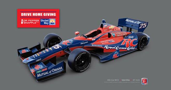 Marco Andretti's RC Cola Indy car to include United Way logo