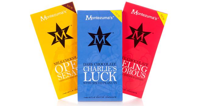 Montezuma extends chocolate range with new milk, dark and white bars