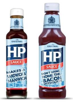 HP Sauce 'Man Rules' limited edition bottles