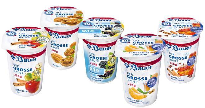 Bauer yogurts unveils seasonal winter flavours