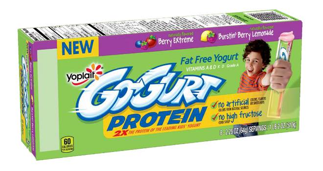 Yoplait Go-Gurt Protein Fat Free Yogurt